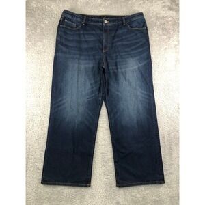 Ann Taylor Jeans Women 18 (39x27.5) Blue NWT The Straight Mid Rise Curvy